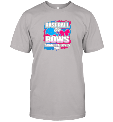 qw20 baseball or bows grandmpa loves you gender reveal pink blue jersey t shirt 60 front ash