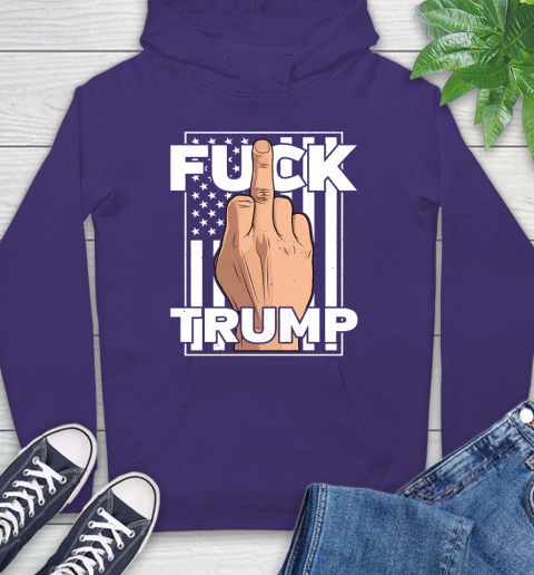 Fuck Trump Middle Finger Anti Republican T Shirt 17
