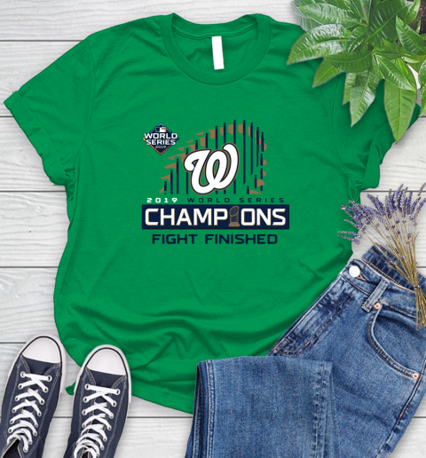 Finish The Fight Washington Nationals World Series Women's T-Shirt 9