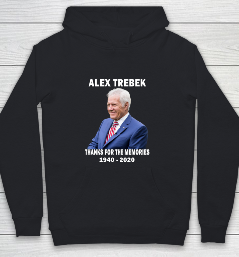 Alex Trebek Thanks For The Memories 1940  2020 RIP Youth Hoodie