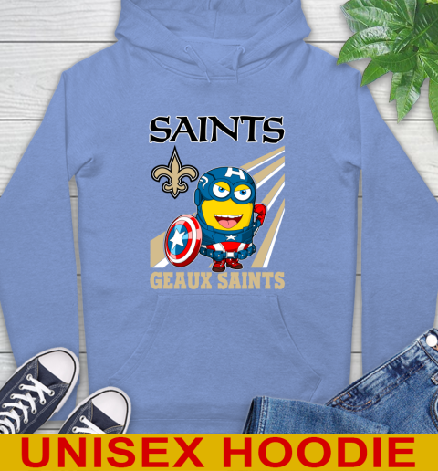 NFL Football New Orleans Saints Captain America Marvel Avengers Minion Shirt Hoodie 11