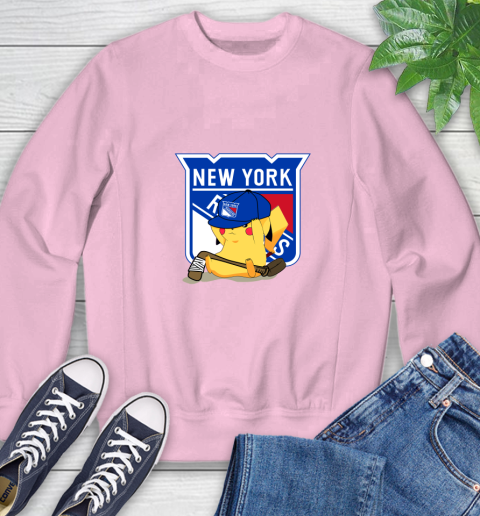 NHL Pikachu Hockey Sports New York Rangers Sweatshirt 9