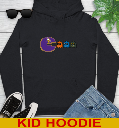 Minnesota Vikings NFL Football Pac Man Champion Youth Hoodie 2