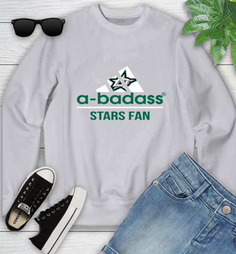 NHL A Badass Dallas Stars Jackets Fan Adidas Hockey Sports Youth Sweatshirt 3