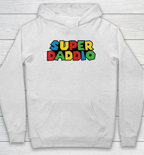 Super Daddio Funny Gamer Dad Fathers Day Video Game Lover Hoodie