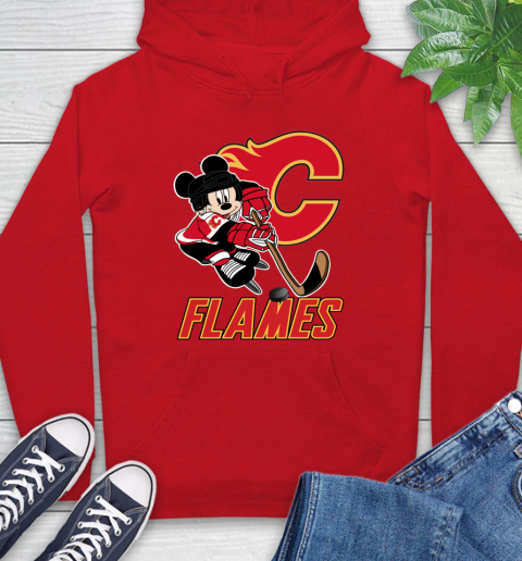 NHL Calgary Flames Mickey Mouse Disney Hockey T Shirt Hoodie 10