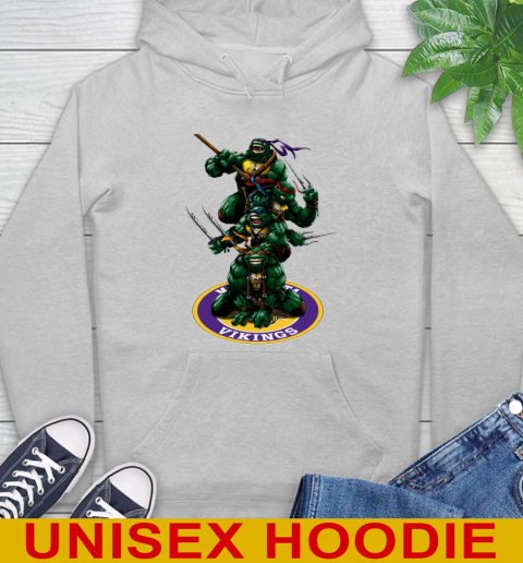 NFL Football Minnesota Vikings Teenage Mutant Ninja Turtles Shirt Hoodie - Image 7