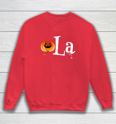 Comma La Funny Kamala Harris Halloween Pumpkin Sweatshirt 6