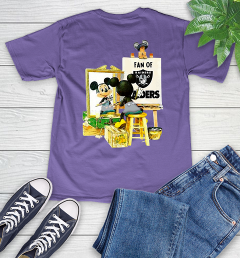 NFL Football Oakland Raiders Mickey Drawing Shirt 53