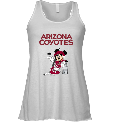 Mickey Arizona Coyotes With The Stanley Cup Hockey NHL Racerback Tank