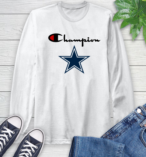 NFL Football Dallas Cowboys Champion Shirt Long Sleeve T-Shirt