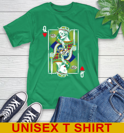 NHL Hockey Nashville Predators The Queen Of Hearts Card Shirt T-Shirt 7