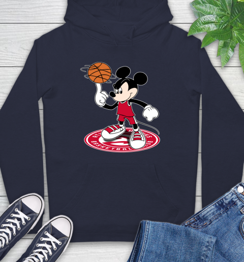 NBA Basketball Atlanta Hawks Cheerful Mickey Disney Shirt Hoodie 4