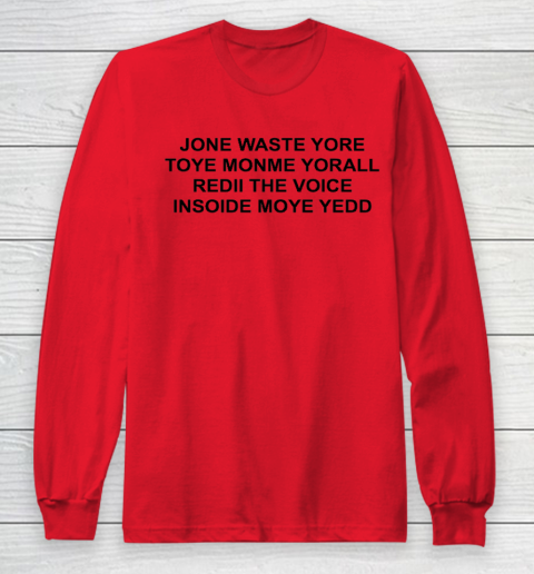 Jone Waste Yore Funny I Miss You Blink 182 Long Sleeve T-Shirt 7