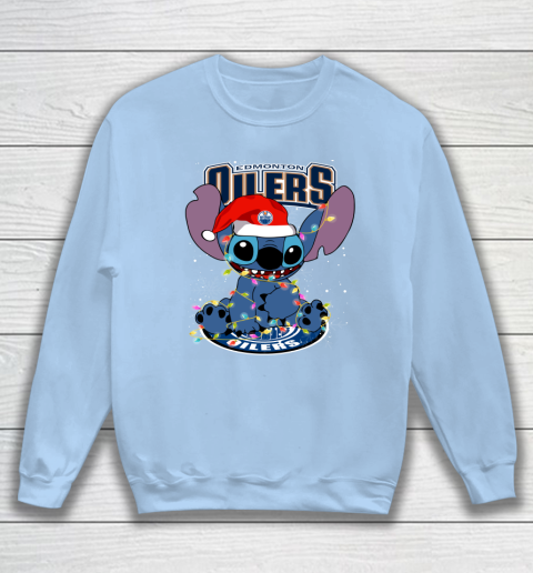 Edmonton Oilers NHL Hockey noel stitch Christmas Sweatshirt 4