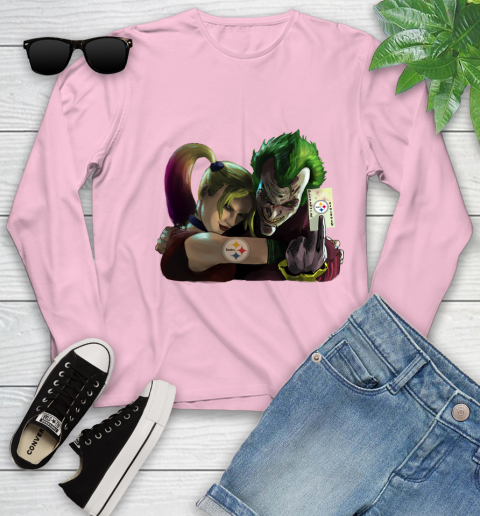 Pittsburgh Steelers NFL Football Joker Harley Quinn Suicide Squad Youth Long Sleeve 10