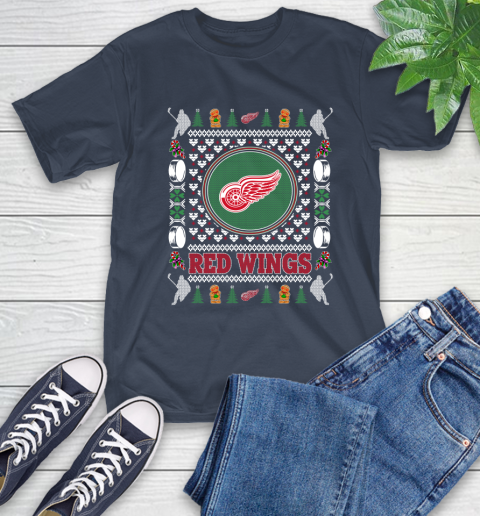 Detroit Red Wings Merry Christmas NHL Hockey Loyal Fan Ugly Shirt 3