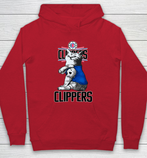 NBA Basketball My Cat Loves LA Clippers Hoodie 7