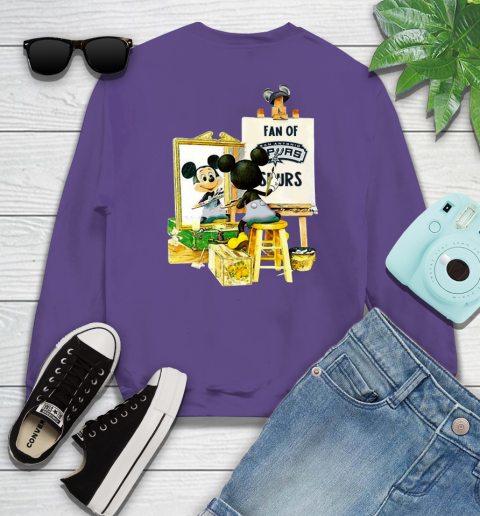 NBA Basketball San Antonio Spurs Mickey Drawing Shirt 28