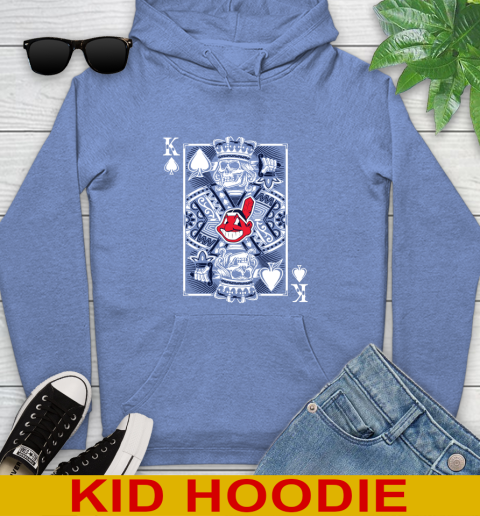 Cleveland Indians MLB Baseball The King Of Spades Death Cards Shirt Youth Hoodie 12