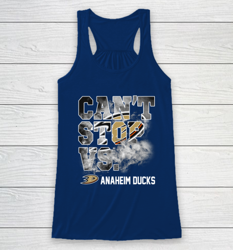 NHL Anaheim Ducks Hockey Can't Stop Vs Racerback Tank 6
