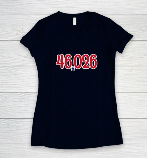 46026 Phillies Women's V-Neck T-Shirt 2