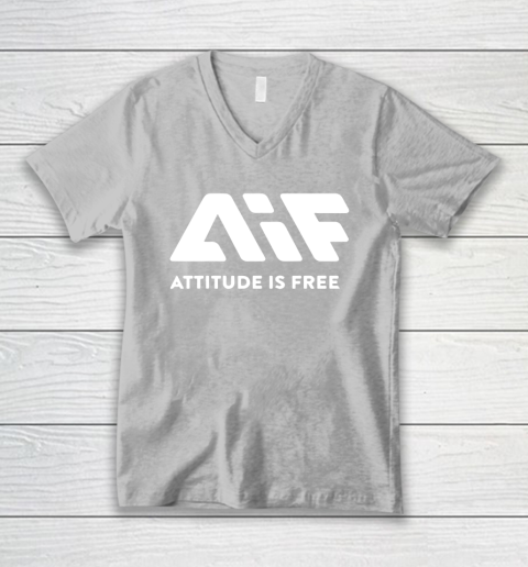 Attitude Is Free V-Neck T-Shirt 3