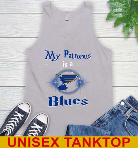NHL Hockey Harry Potter My Patronus Is A St.Louis Blues Tank Top 3