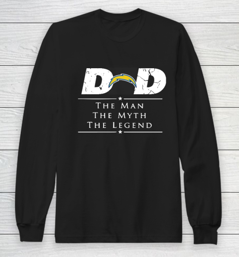 Los Angeles Chargers NFL Football Dad The Man The Myth The Legend Long Sleeve T-Shirt