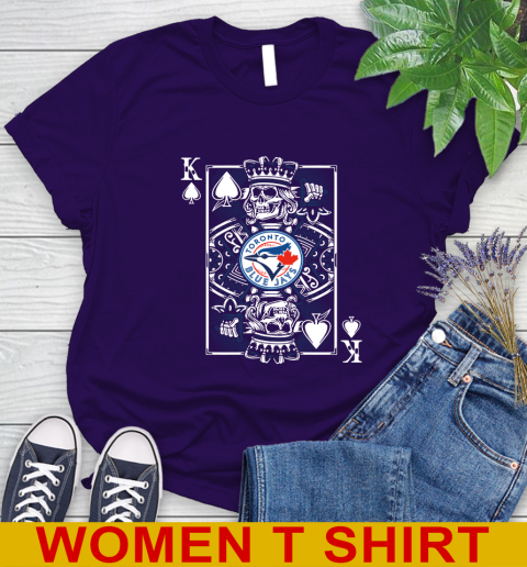 Toronto Blue Jays MLB Baseball The King Of Spades Death Cards Shirt Women's T-Shirt 4