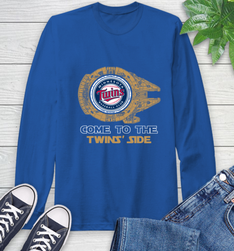 MLB Come To The Minnesota Twins Side Star Wars Baseball Sports Long Sleeve T-Shirt 10