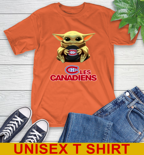 NHL Hockey Montreal Canadiens Star Wars Baby Yoda Shirt 5