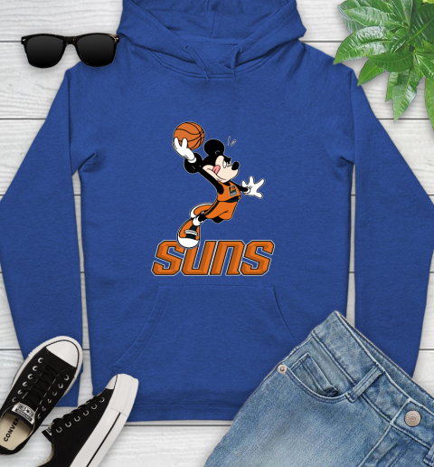 NBA Basketball Phoenix Suns Cheerful Mickey Mouse Shirt Youth Hoodie 9