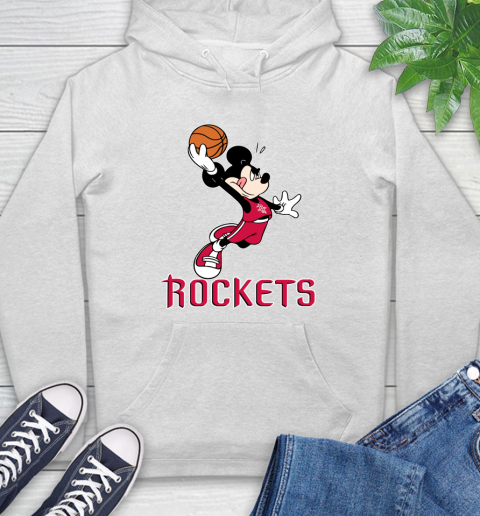 NBA Basketball Houston Rockets Cheerful Mickey Mouse Shirt Hoodie 2