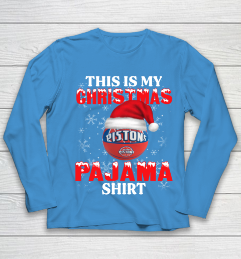 Detroit Pistons This Is My Christmas Pajama Shirt NBA Youth Long Sleeve 5