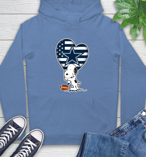 Dallas Cowboys NFL Football The Peanuts Movie Adorable Snoopy Hoodie 11