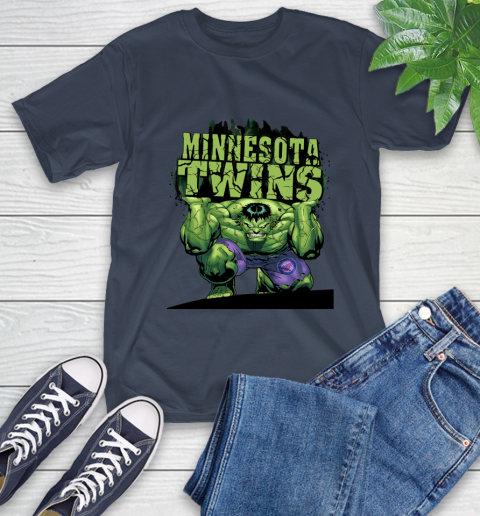 Minnesota Twins MLB Baseball Incredible Hulk Marvel Avengers Sports T-Shirt 4