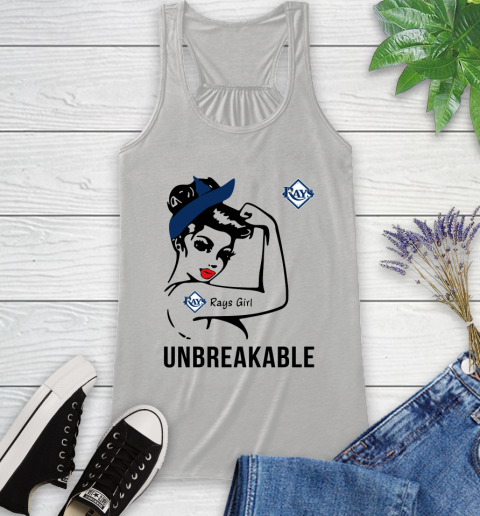 MLB Tampa Bay Rays Girl Unbreakable Baseball Sports Racerback Tank