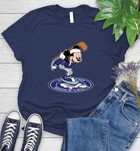 NHL Hockey Toronto Maple Leafs Cheerful Mickey Disney Shirt Women's T-Shirt 12