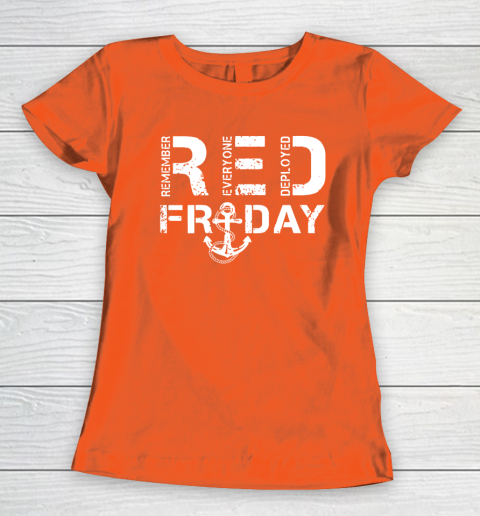 On Fridays We Wear Red Friday Military Navy Soldiers Women's T-Shirt 3