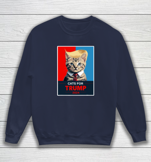 Cats For Trump 2024 Election Sweatshirt 2