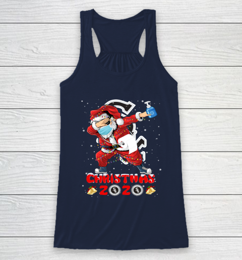Chicago White Sox Funny Santa Claus Dabbing Christmas 2020 MLB Racerback Tank 8