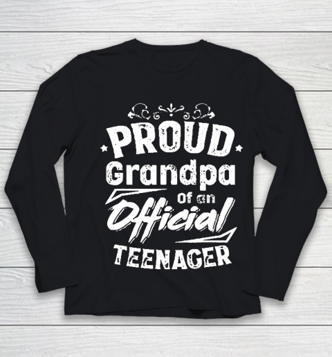 Grandpa Funny Gift Apparel  Proud Grandpa Of An Official Nager Father's Youth Long Sleeve