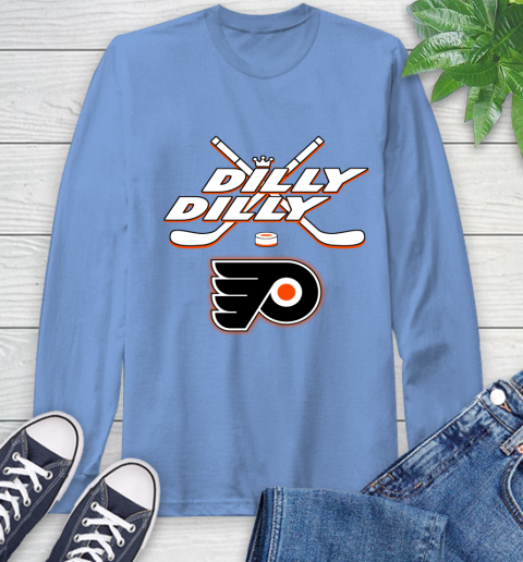 NHL Philadelphia Flyers Dilly Dilly Hockey Sports Long Sleeve T-Shirt 11