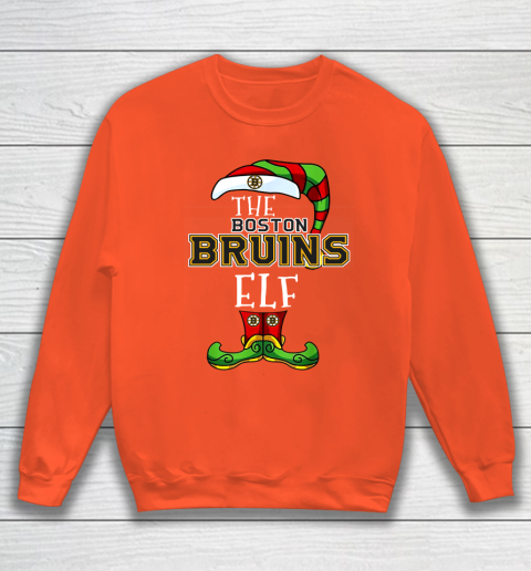 Boston Bruins Christmas ELF Funny NHL Sweatshirt 3