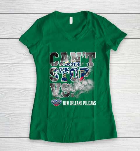 NBA New Orleans Pelicans Basketball Can't Stop Vs Women's V-Neck T-Shirt 3