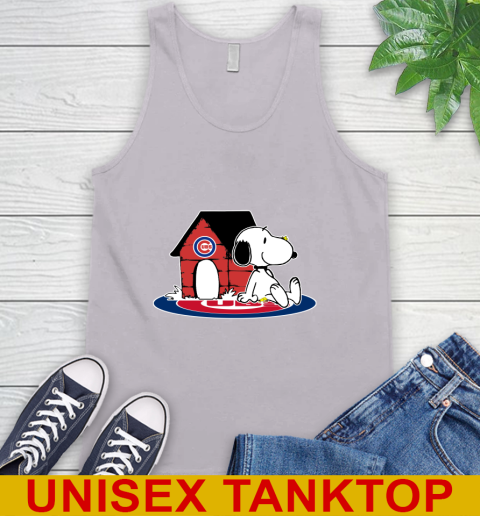 MLB Baseball Chicago Cubs Snoopy The Peanuts Movie Shirt Tank Top 4