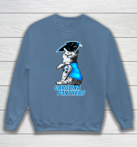 NFL Football My Cat Loves Carolina Panthers Sweatshirt 6