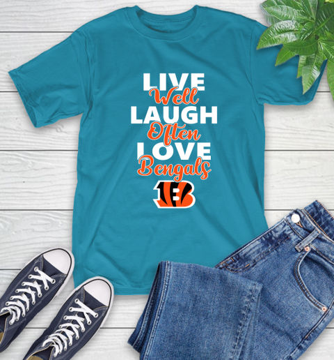NFL Football Cincinnati Bengals Live Well Laugh Often Love Shirt T-Shirt 10