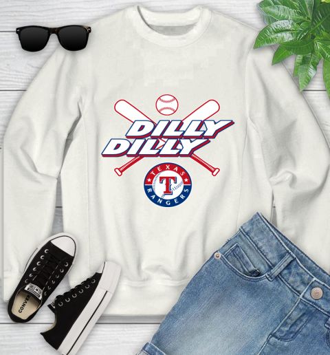MLB Texas Rangers Dilly Dilly Baseball Sports Youth Sweatshirt